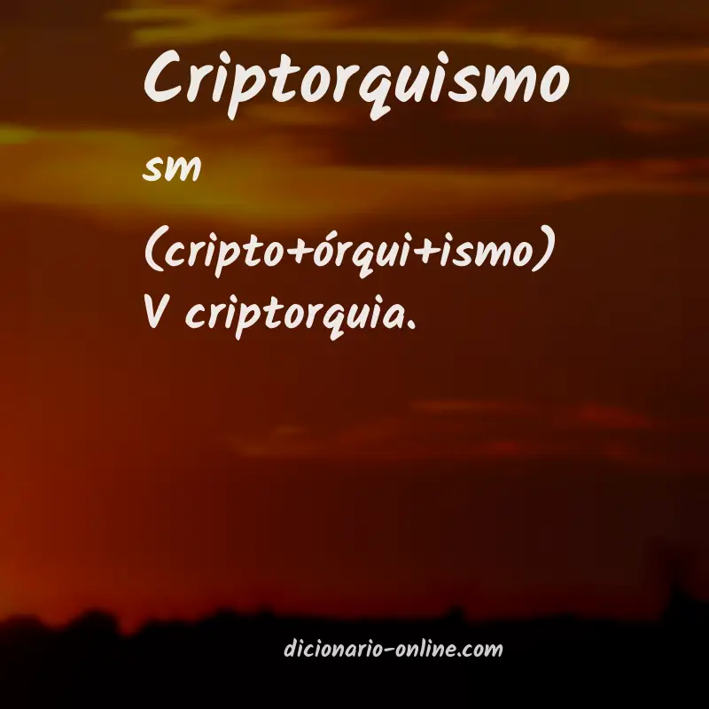 Significado de criptorquismo