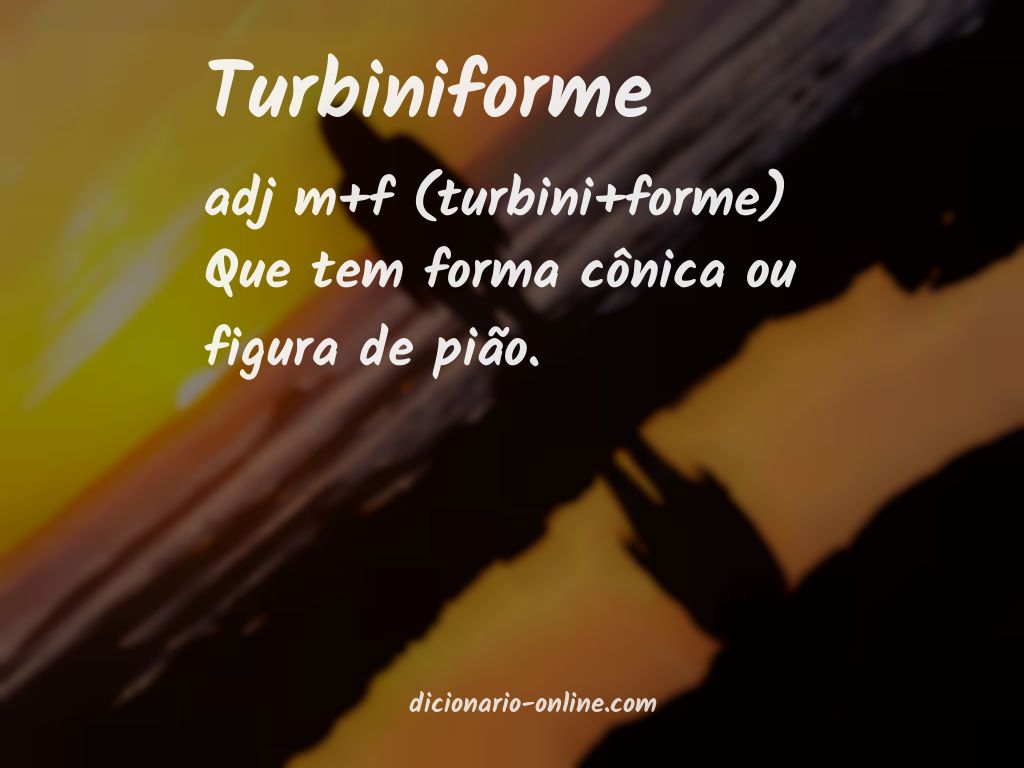 Significado de turbiniforme
