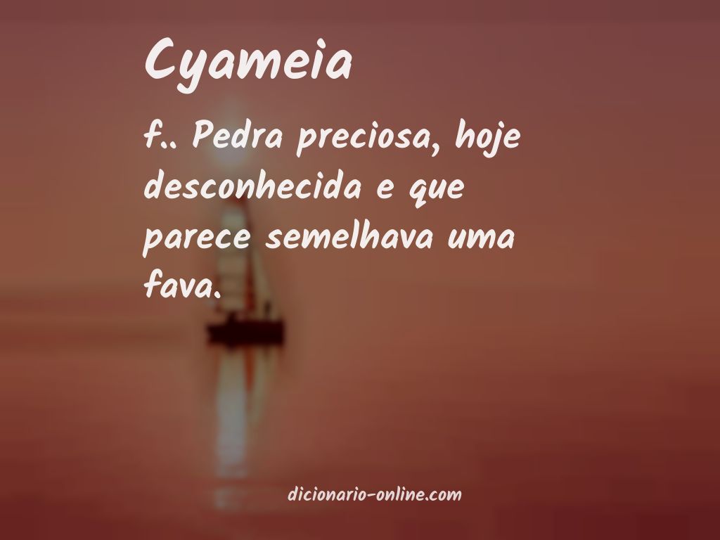 Significado de cyameia