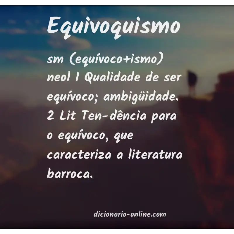 Significado de equivoquismo