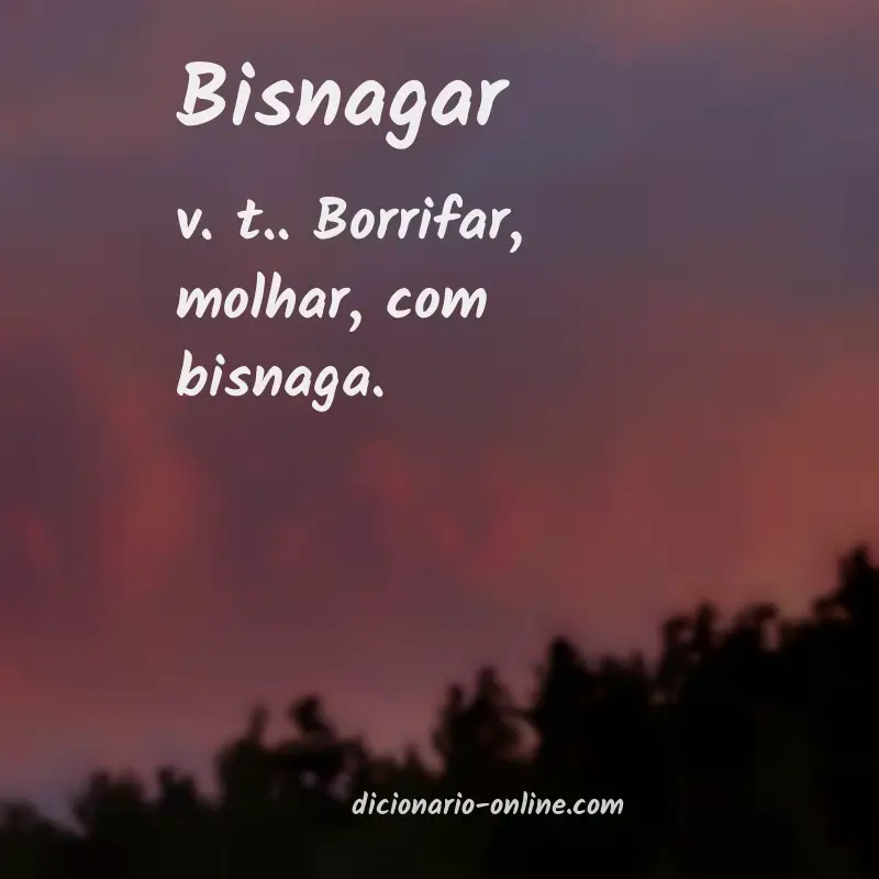 Significado de bisnagar