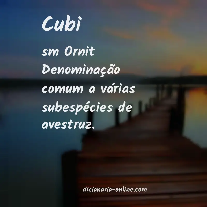 Significado de cubi