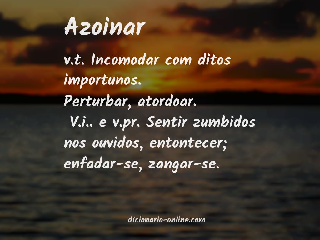 Significado de azoinar