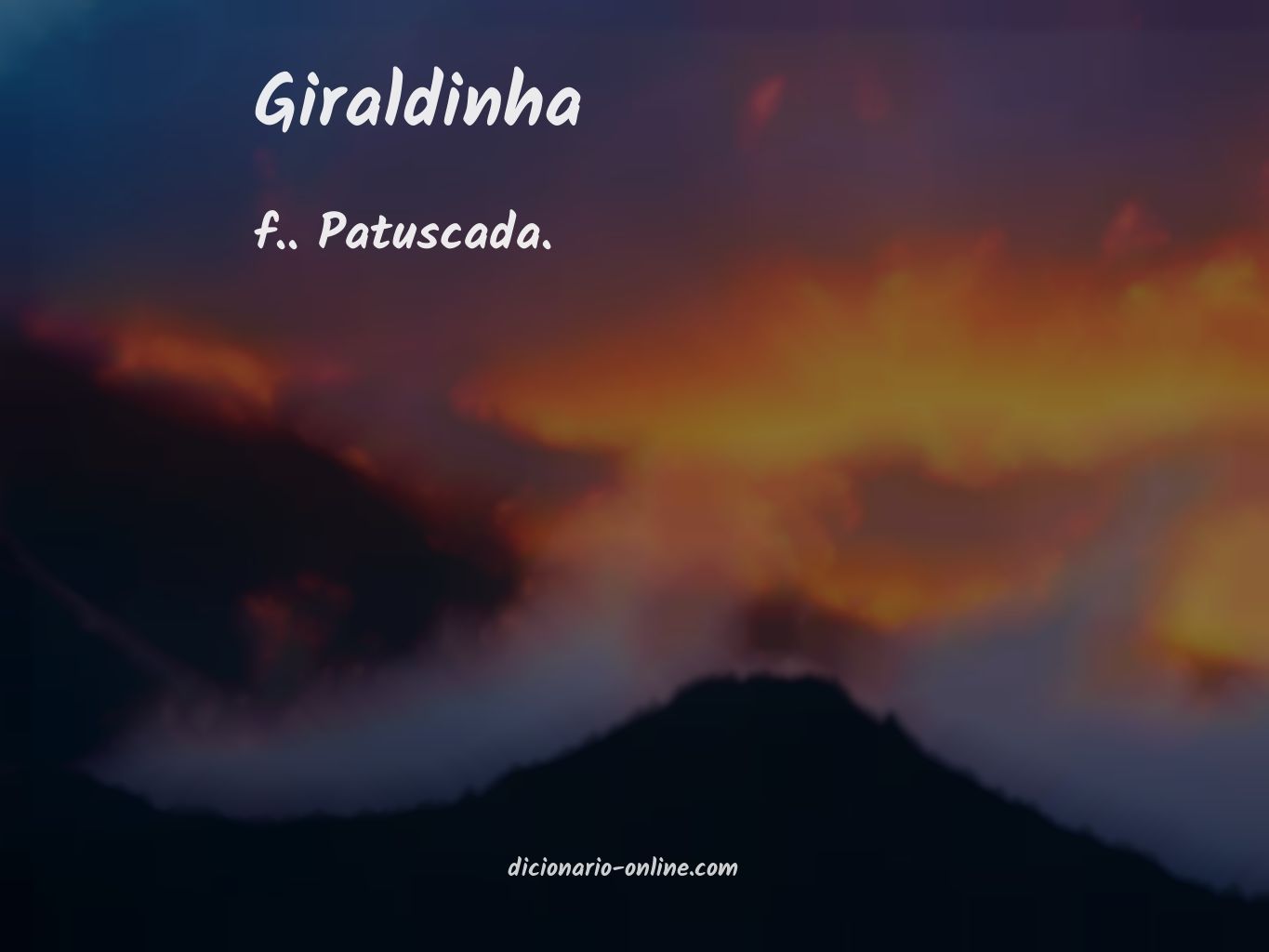 Significado de giraldinha