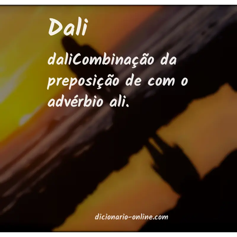 Significado de dali
