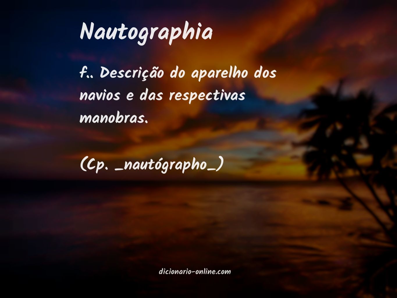 Significado de nautographia