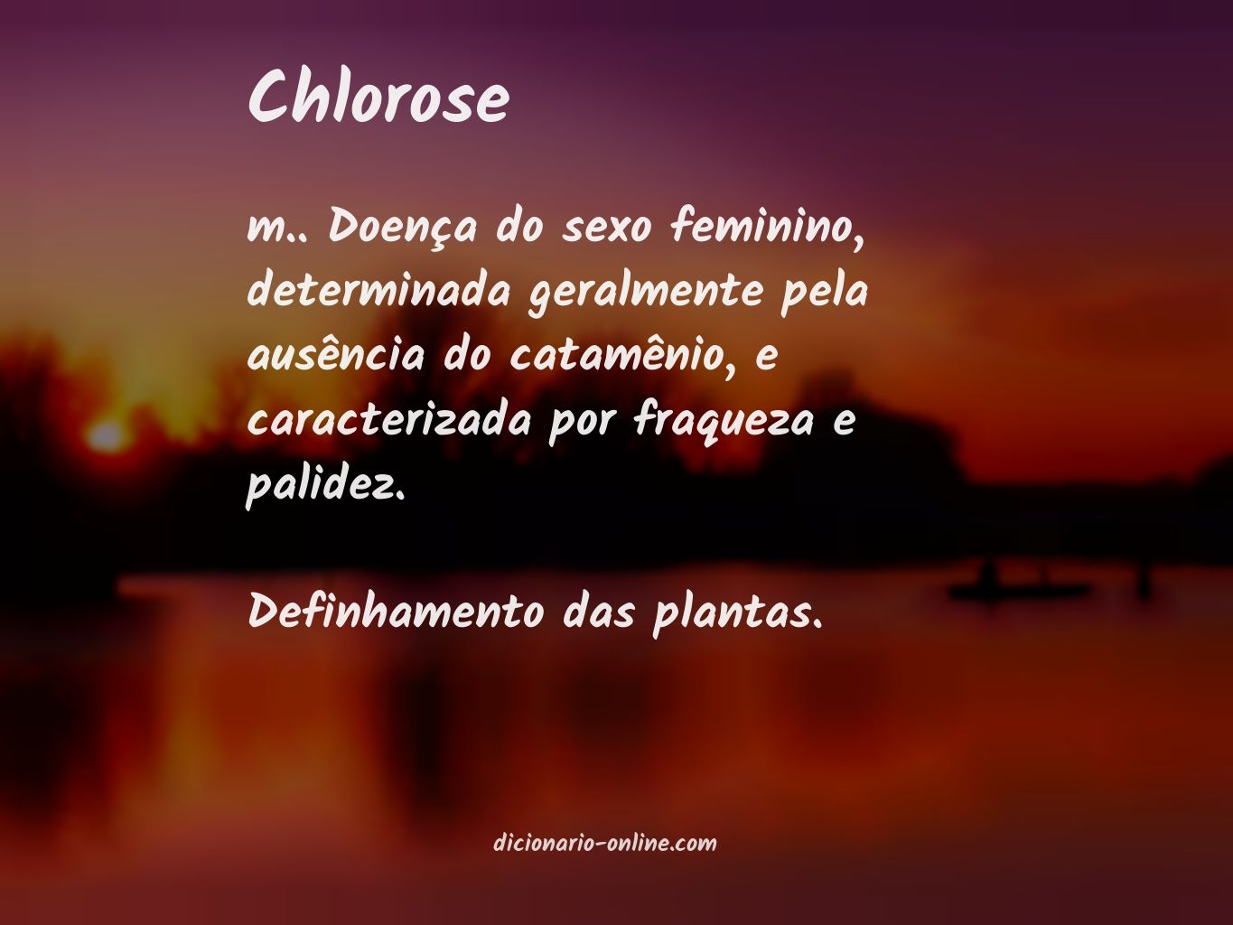 Significado de chlorose