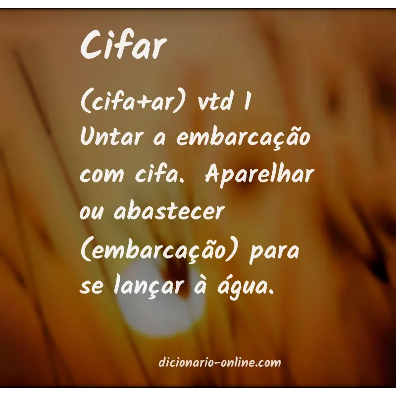Significado de cifar