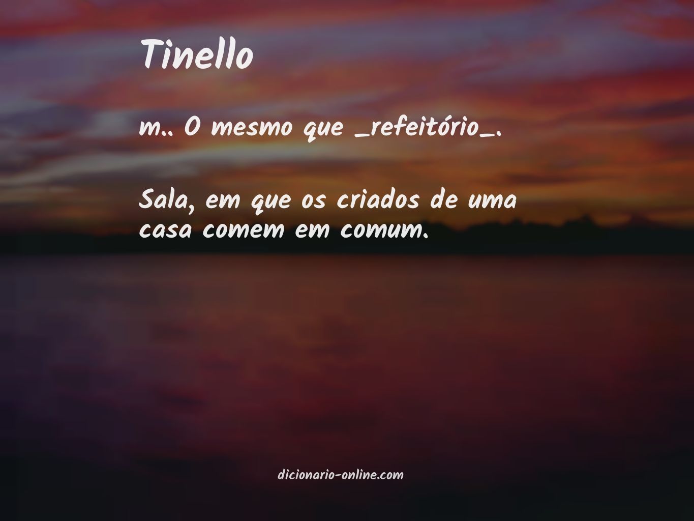 Significado de tinello