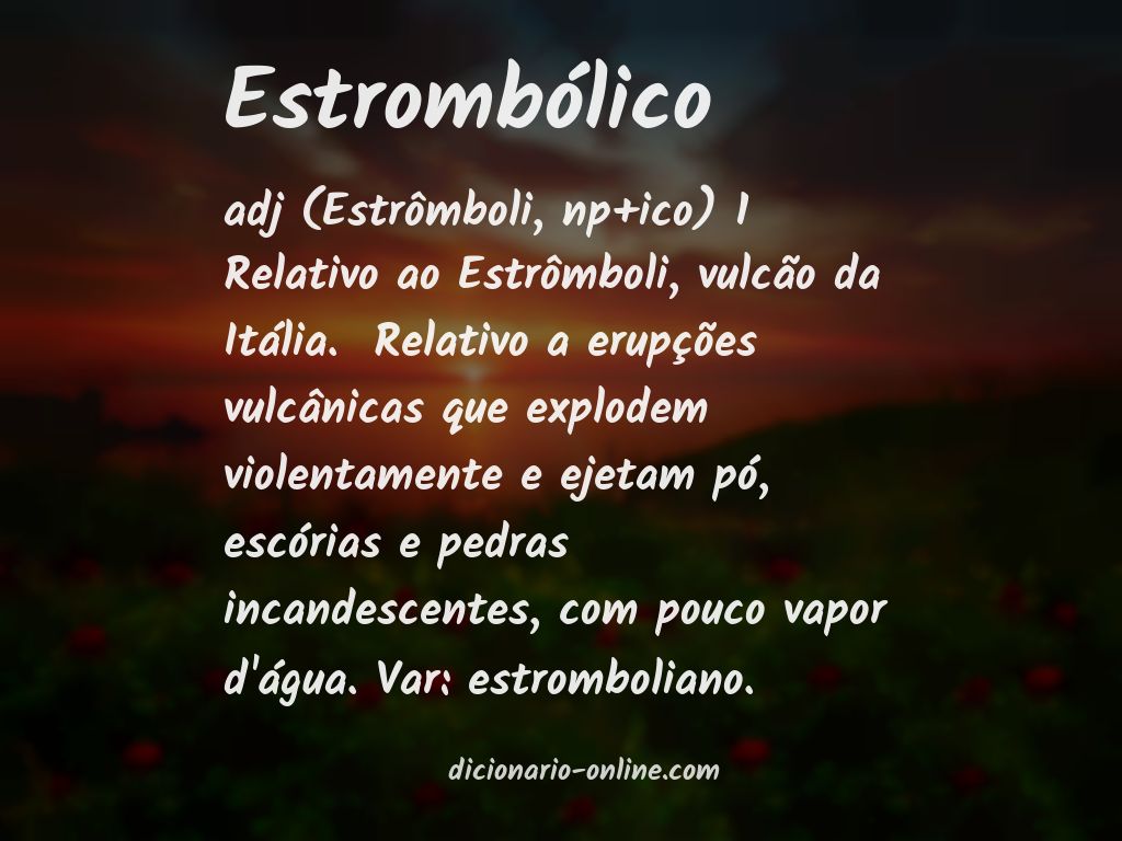 Significado de estrombólico