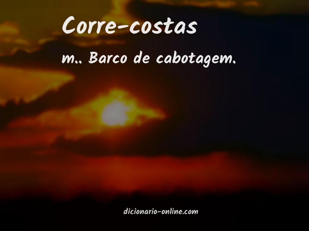 Significado de corre-costas