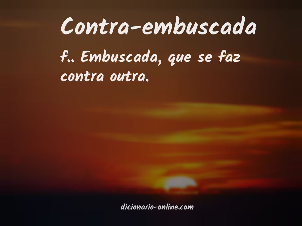 Significado de contra-embuscada