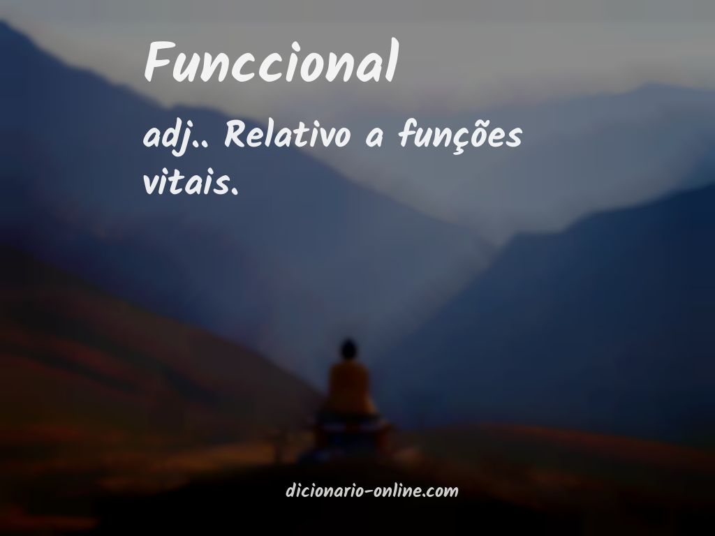 Significado de funccional