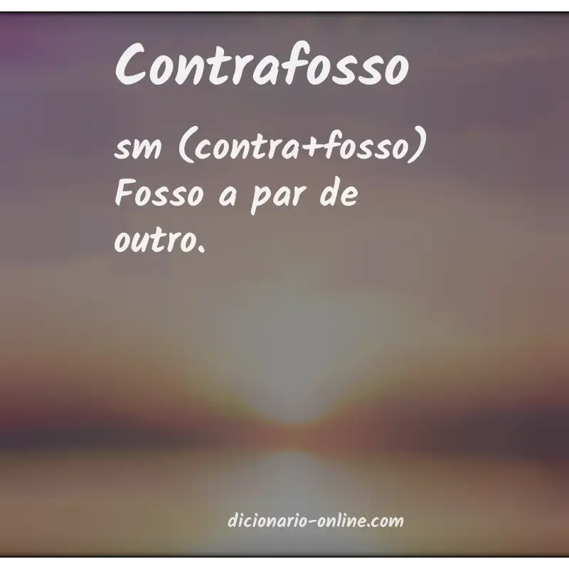 Significado de contrafosso