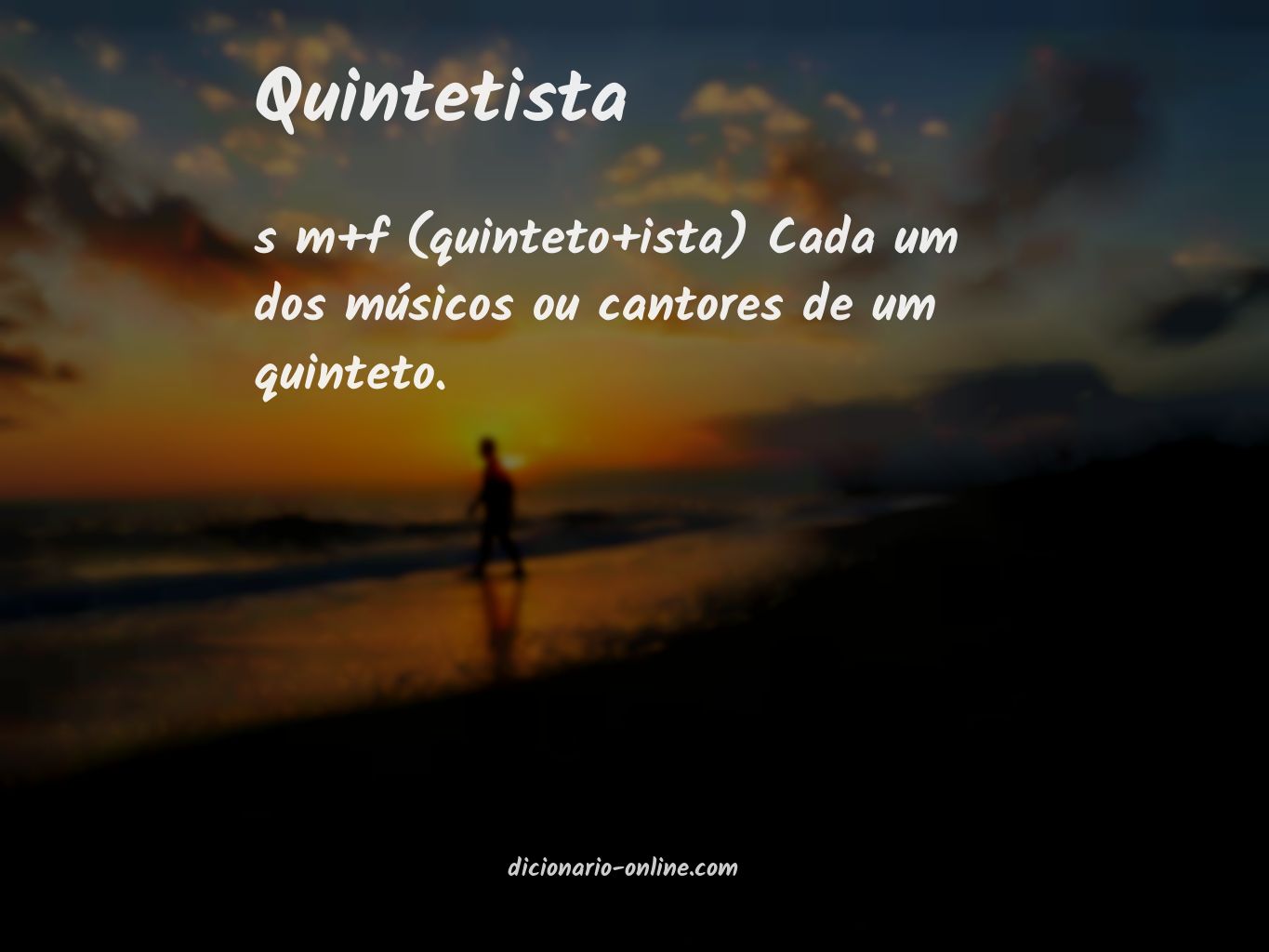 Significado de quintetista