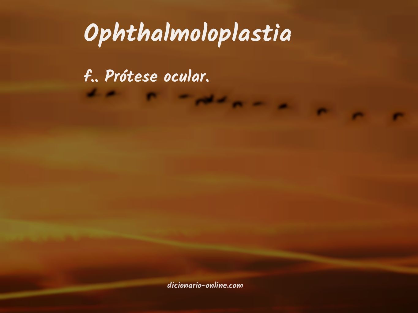 Significado de ophthalmoloplastia