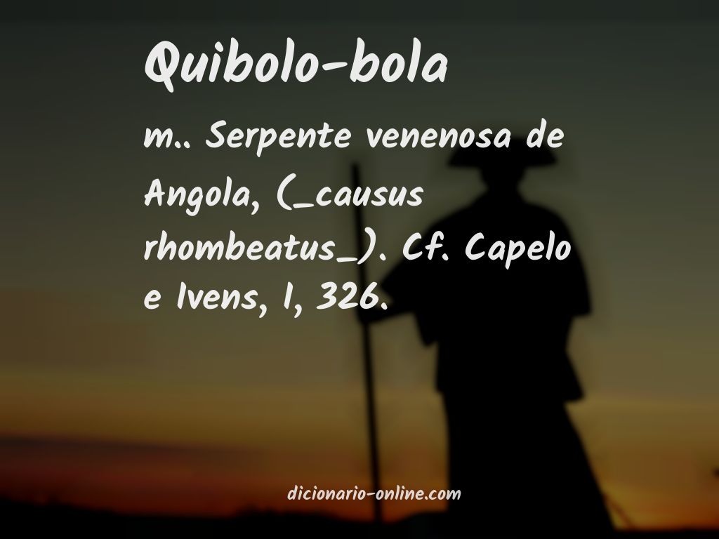 Significado de quibolo-bola