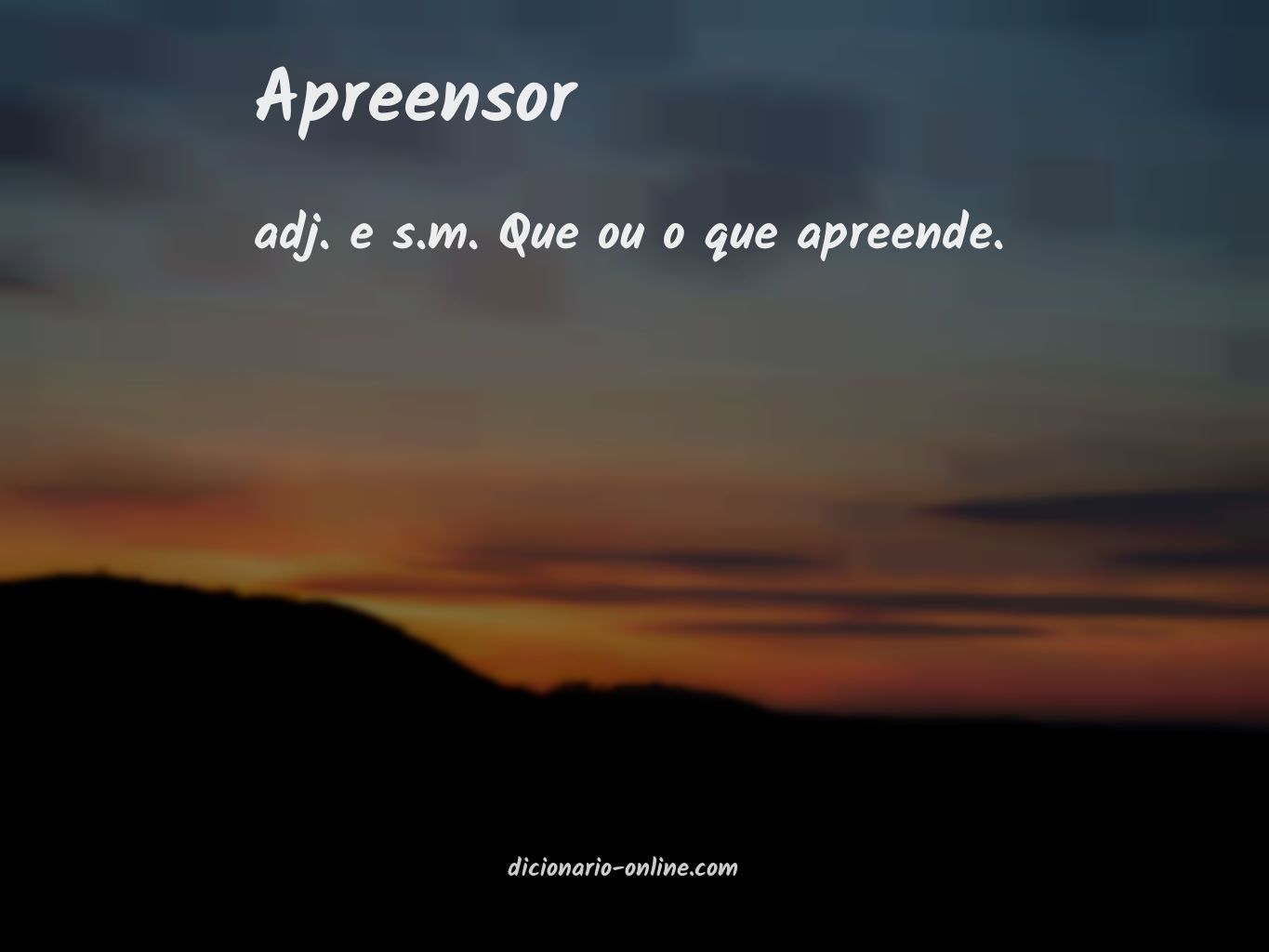 Significado de apreensor