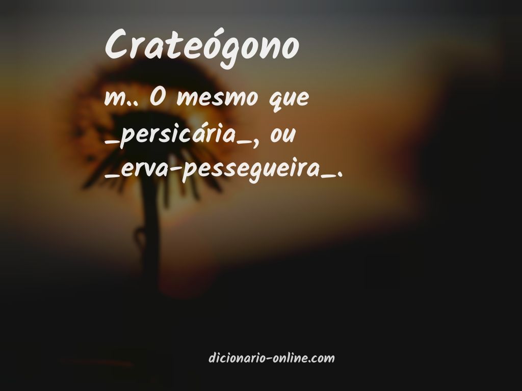 Significado de crateógono