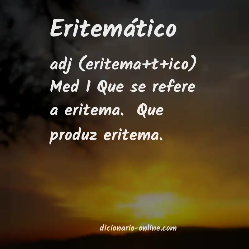 Significado de eritemático