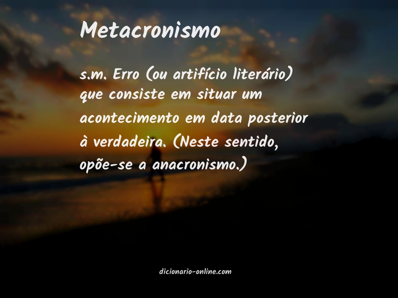 Significado de metacronismo