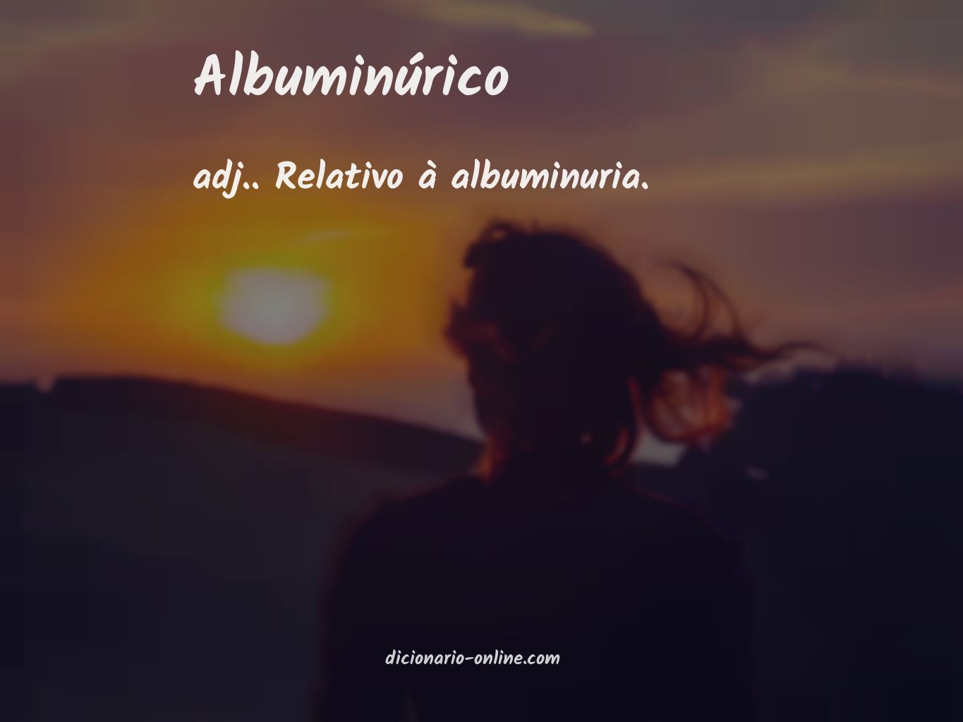 Significado de albuminúrico