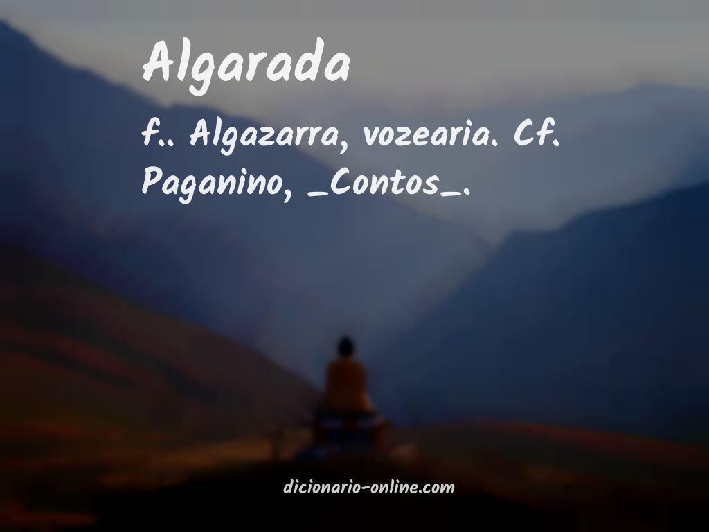 Significado de algarada