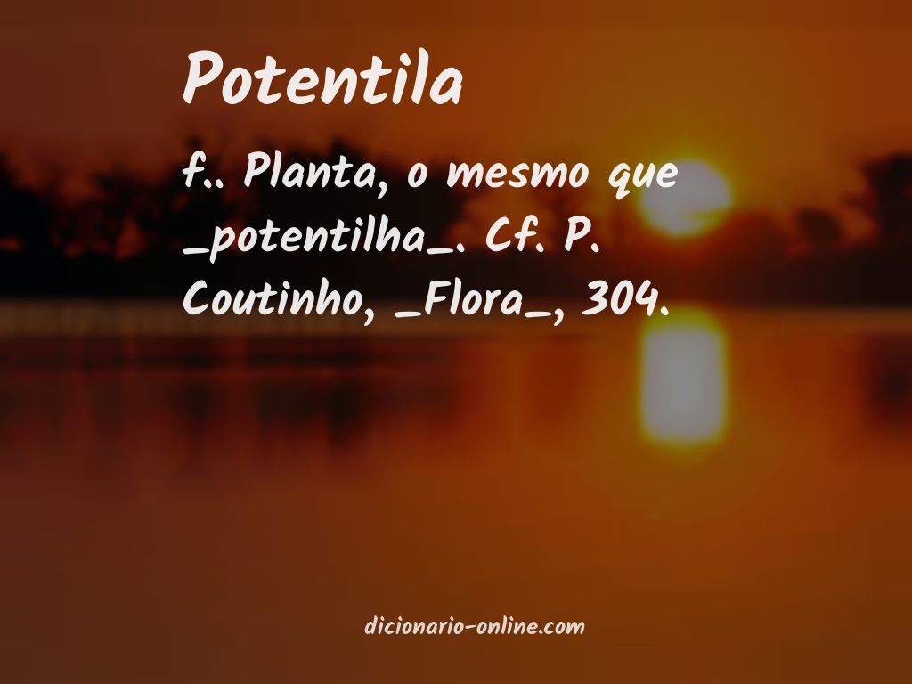 Significado de potentila