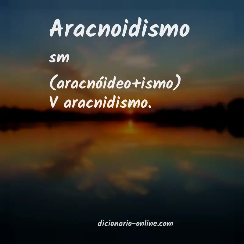 Significado de aracnoidismo