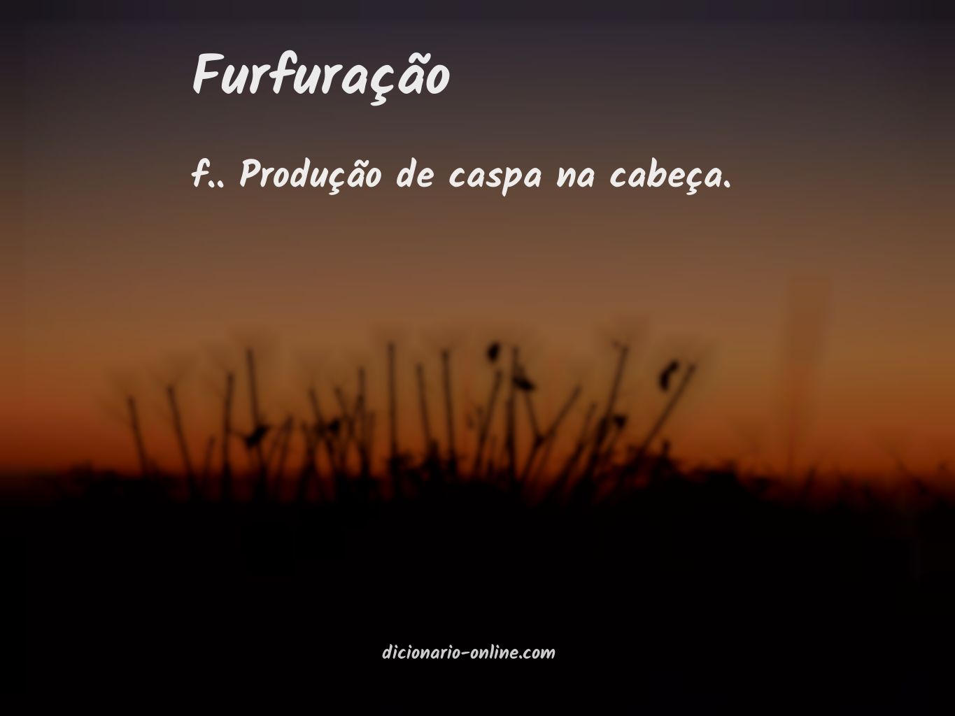 Significado de furfuração