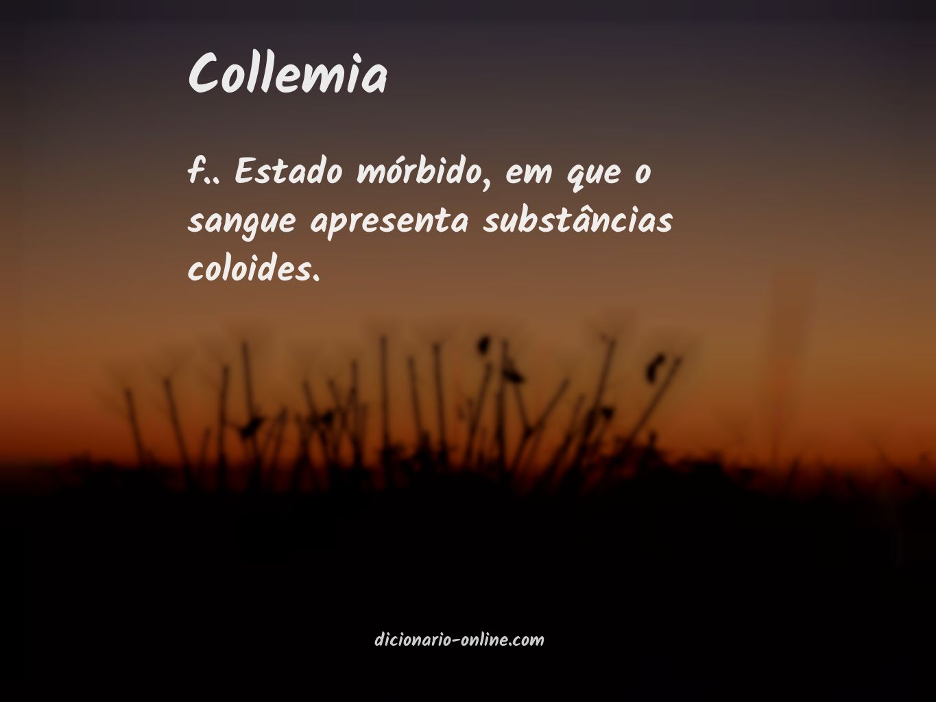 Significado de collemia