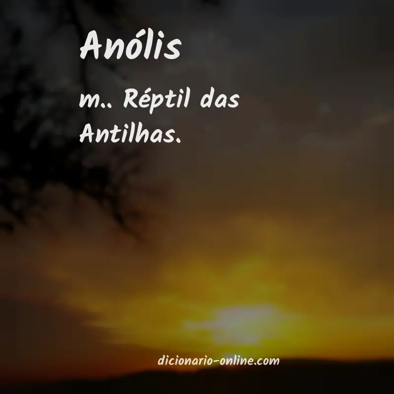 Significado de anólis