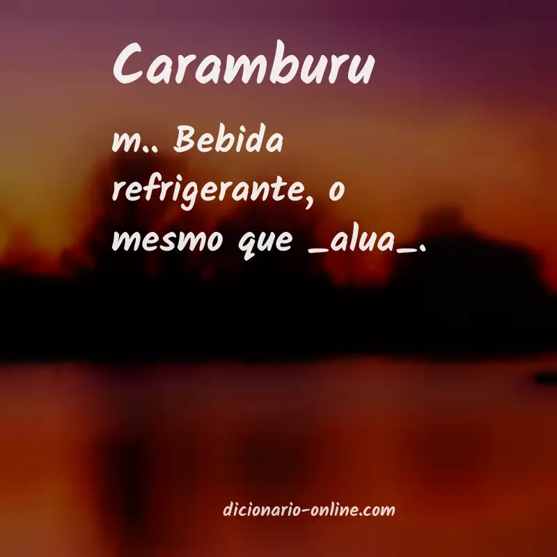 Significado de caramburu