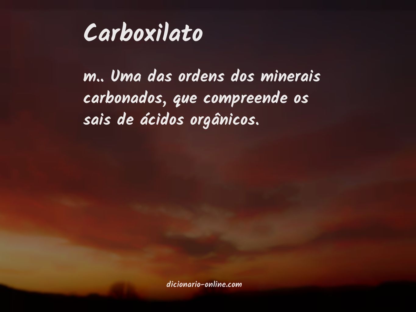 Significado de carboxilato