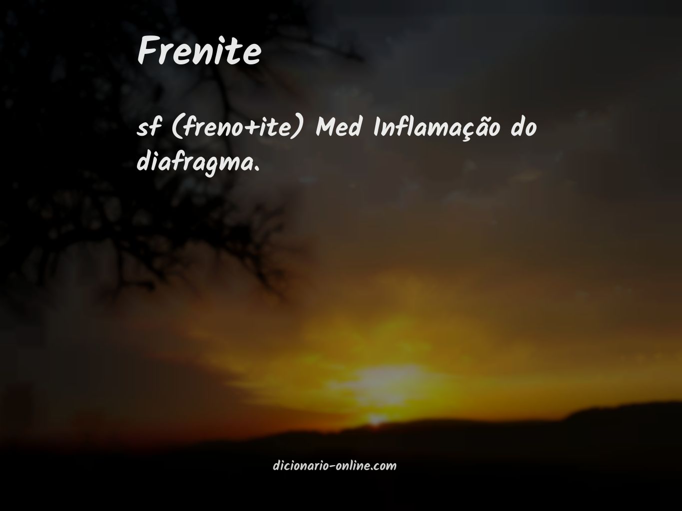 Significado de frenite