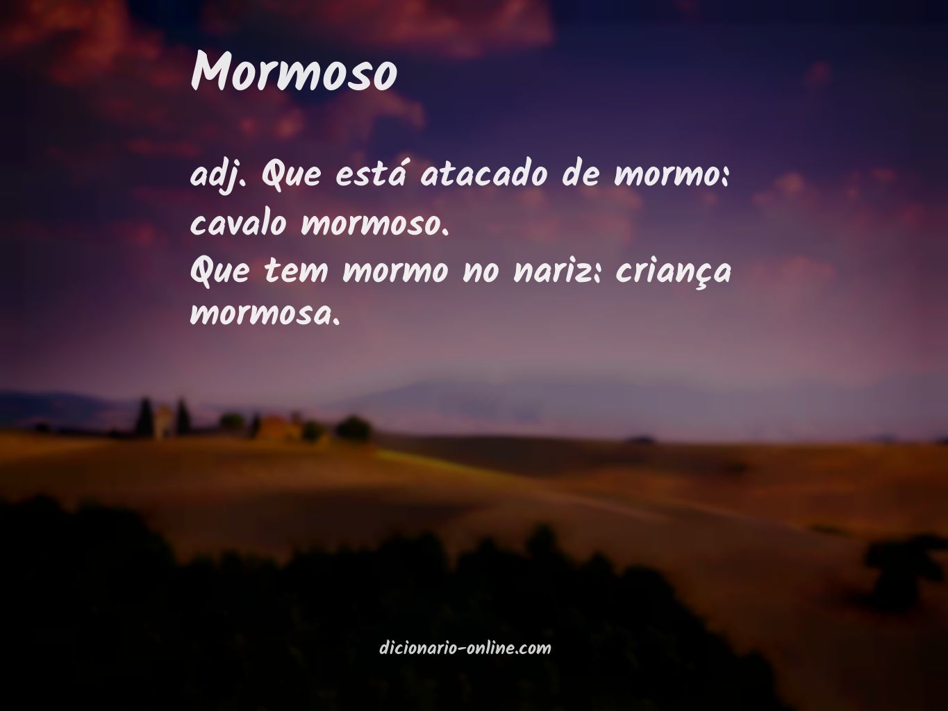 Significado de mormoso