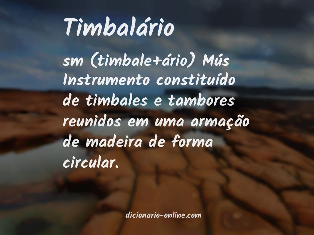 Significado de timbalário