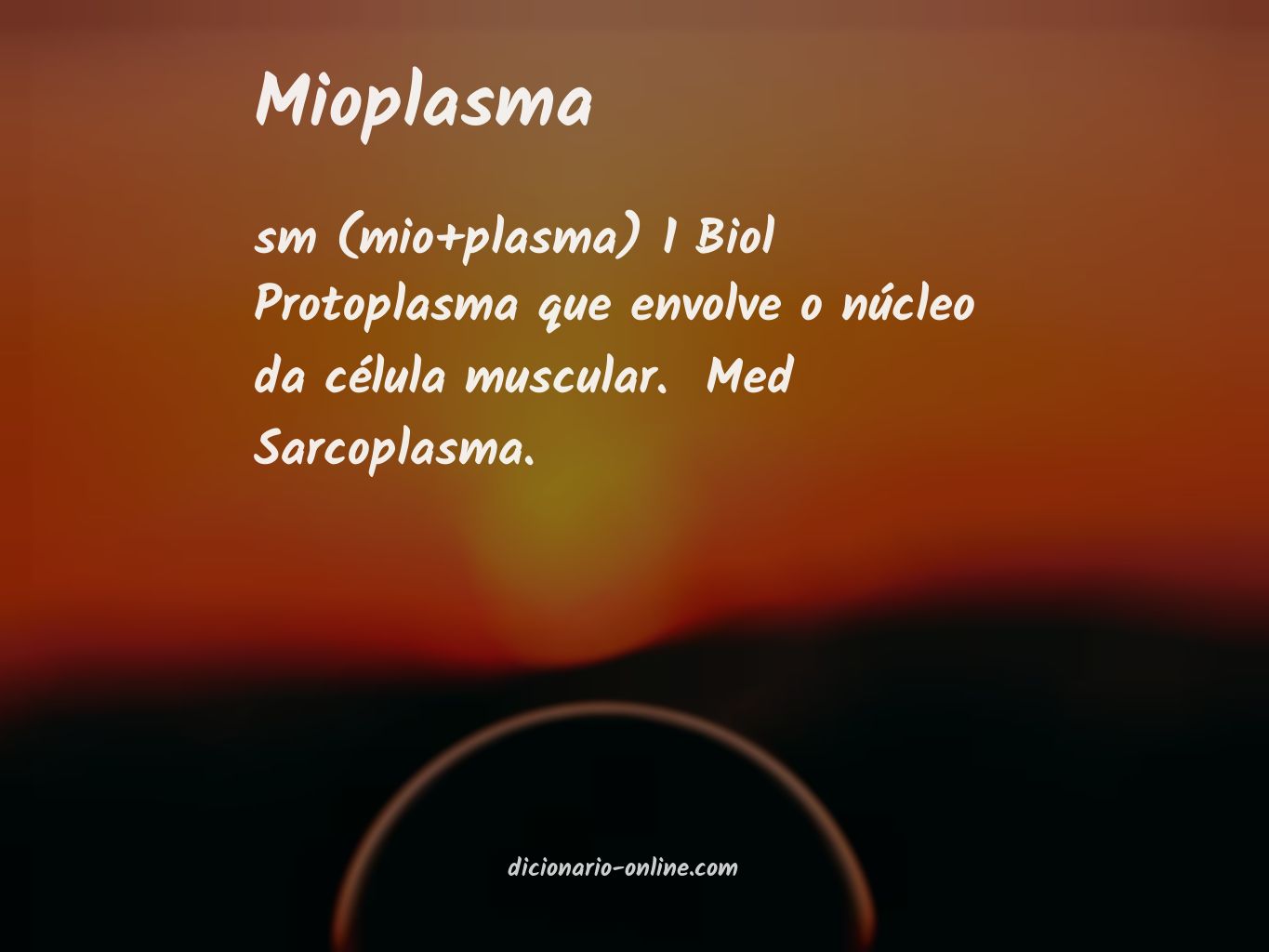 Significado de mioplasma