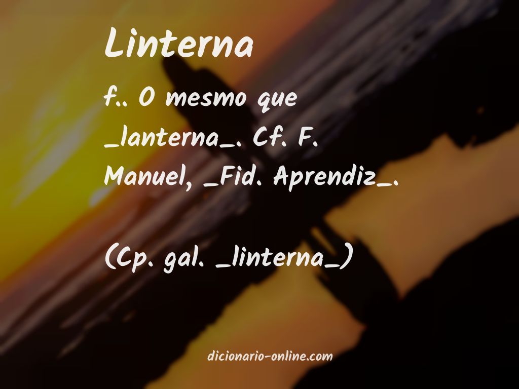 Significado de linterna