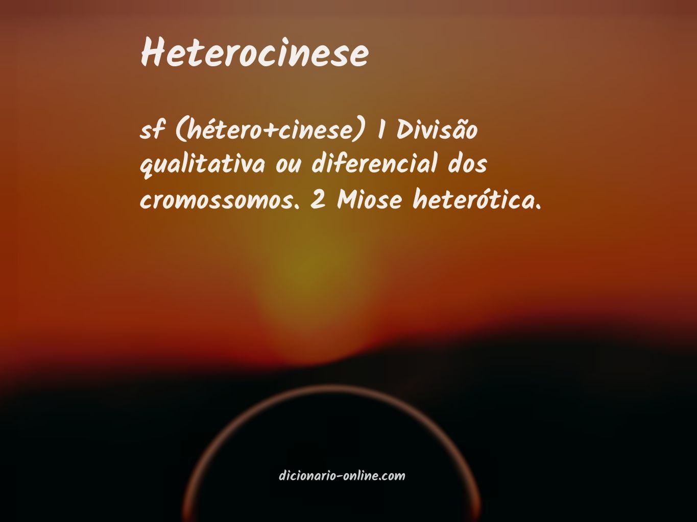 Significado de heterocinese