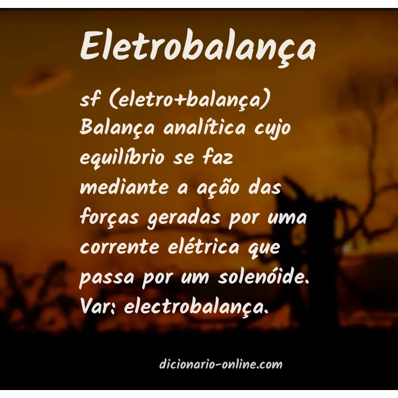 Significado de eletrobalança
