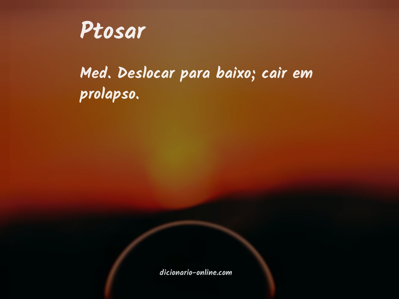 Significado de ptosar