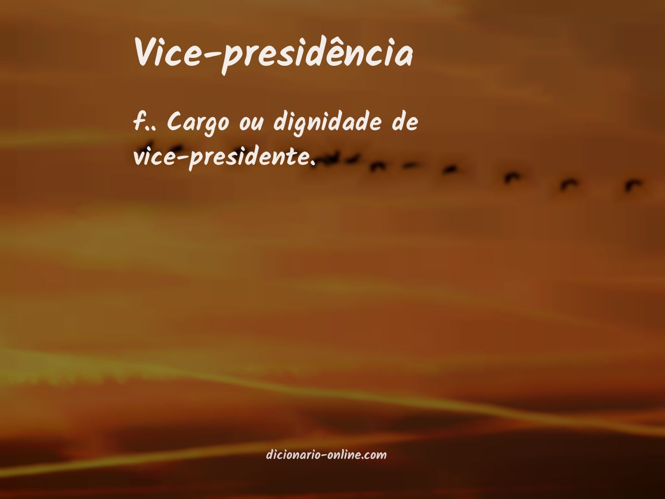 Significado de vice-presidência