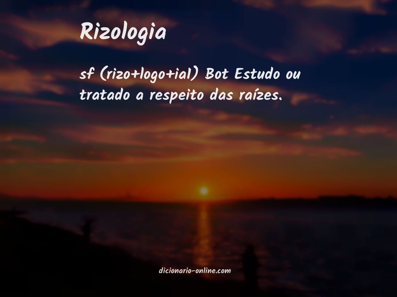 Significado de rizologia