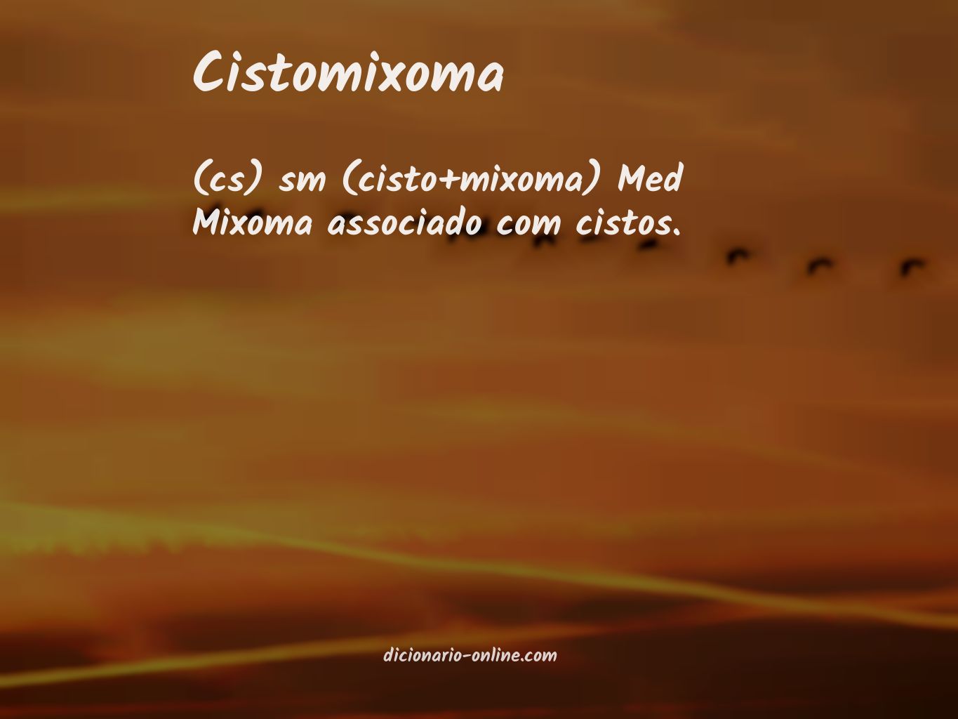 Significado de cistomixoma
