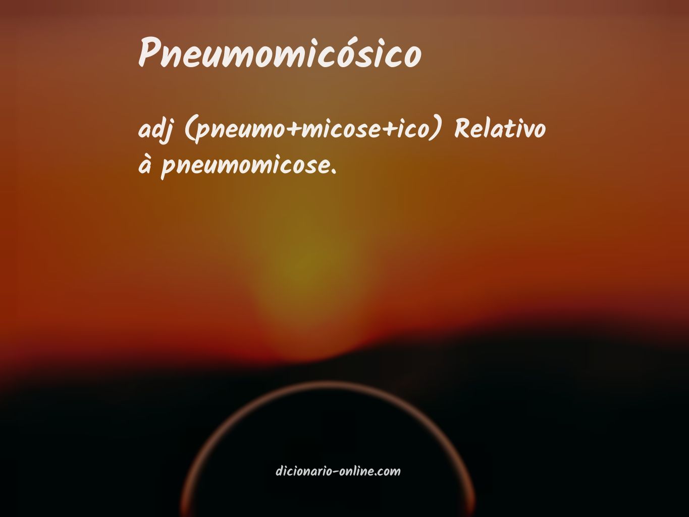 Significado de pneumomicósico