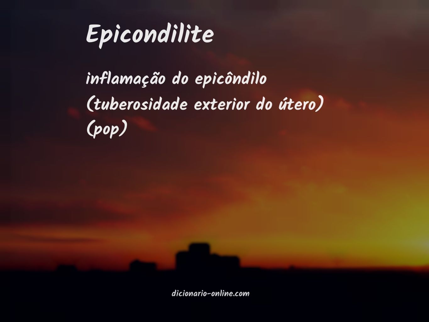 Significado de epicondilite