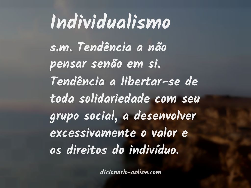 Significado de individualismo