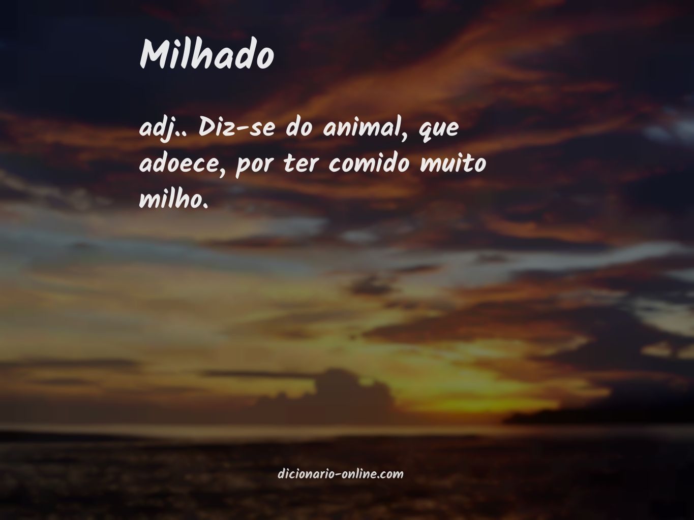 Significado de milhado