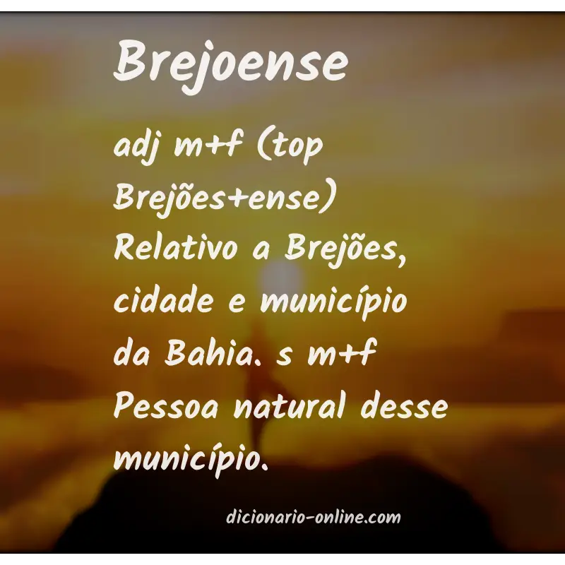 Significado de brejoense